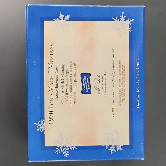 1970 Ford Mach 1 Mustang Die Cast Ornament VTG 2002 Ford - Picture 15 of 17